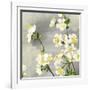 Floral - Silver-The Saturday Evening Post-Framed Giclee Print