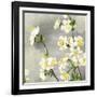 Floral - Silver-The Saturday Evening Post-Framed Giclee Print