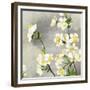 Floral - Silver-The Saturday Evening Post-Framed Giclee Print