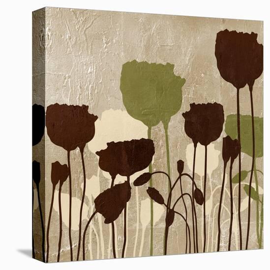 Floral Simplicity I (Green)-Patricia Pinto-Stretched Canvas