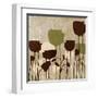 Floral Simplicity I (Green)-Patricia Pinto-Framed Art Print