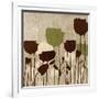 Floral Simplicity I (Green)-Patricia Pinto-Framed Premium Giclee Print