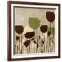 Floral Simplicity I (Green)-Patricia Pinto-Framed Premium Giclee Print