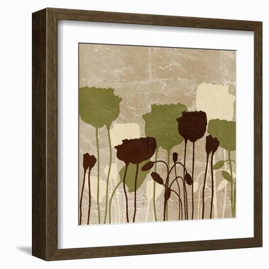 Floral Simplicity II (Green)-Patricia Pinto-Framed Art Print