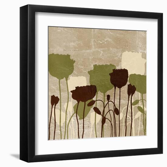 Floral Simplicity II (Green)-Patricia Pinto-Framed Art Print