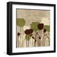 Floral Simplicity II (Green)-Patricia Pinto-Framed Art Print