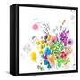 Floral Sketch, 2014-Jo Chambers-Framed Stretched Canvas