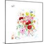 Floral Sketch 3, 2014-Jo Chambers-Mounted Giclee Print