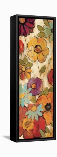 Floral Sketches on Linen I-null-Framed Stretched Canvas