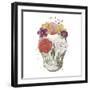 Floral Skull I-Wild Apple-Framed Art Print