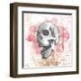 Floral Skull-OnRei-Framed Art Print