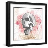 Floral Skull-OnRei-Framed Art Print