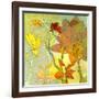 Floral Spice Shadow-Jan Weiss-Framed Art Print