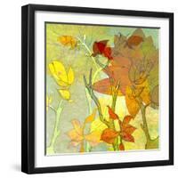 Floral Spice Shadow-Jan Weiss-Framed Art Print