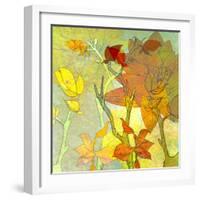 Floral Spice Shadow-Jan Weiss-Framed Art Print