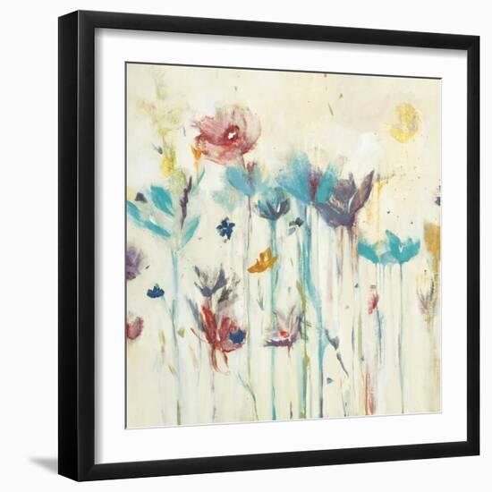 Floral Splash I-Lisa Ridgers-Framed Art Print