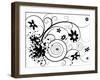 Floral Splat-nicemonkey-Framed Art Print