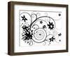 Floral Splat-nicemonkey-Framed Art Print