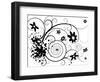 Floral Splat-nicemonkey-Framed Art Print