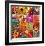 Floral Square Ensemble-Joy Doherty-Framed Giclee Print