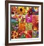 Floral Square Ensemble-Joy Doherty-Framed Giclee Print