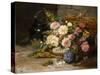 Floral Still Life (Spring)-Eugene Henri Cauchois-Stretched Canvas