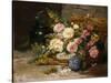 Floral Still Life (Spring)-Eugene Henri Cauchois-Stretched Canvas