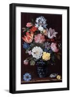 Floral Still Life with Shells, 1622-Balthasar van der Ast-Framed Giclee Print