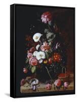 Floral Still Life-Severin Roesen-Framed Stretched Canvas