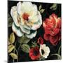 Floral Story IV on Black-Lisa Audit-Mounted Art Print
