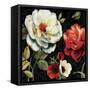 Floral Story IV on Black-Lisa Audit-Framed Stretched Canvas