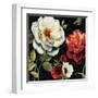 Floral Story IV on Black-Lisa Audit-Framed Art Print