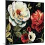 Floral Story IV on Black-Lisa Audit-Mounted Art Print