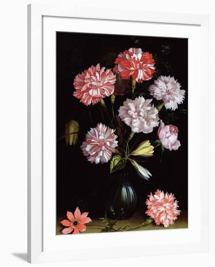 Floral Study: Carnations in a Vase-Balthasar van der Ast-Framed Giclee Print