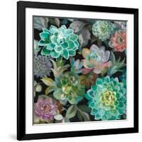 Floral Succulents v2 Crop-Danhui Nai-Framed Art Print