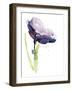 Floral Summer Design with Hand-Painted Abstract Flowers-bioraven-Framed Art Print