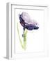 Floral Summer Design with Hand-Painted Abstract Flowers-bioraven-Framed Art Print