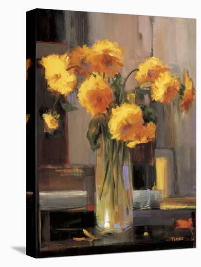 Floral Sunrise-Jennie Tomao-Bragg-Stretched Canvas