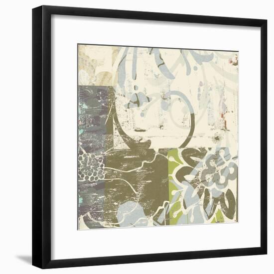 Floral Swhirls II-Ricki Mountain-Framed Art Print