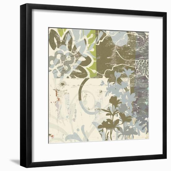 Floral Swhirls IV-Ricki Mountain-Framed Art Print