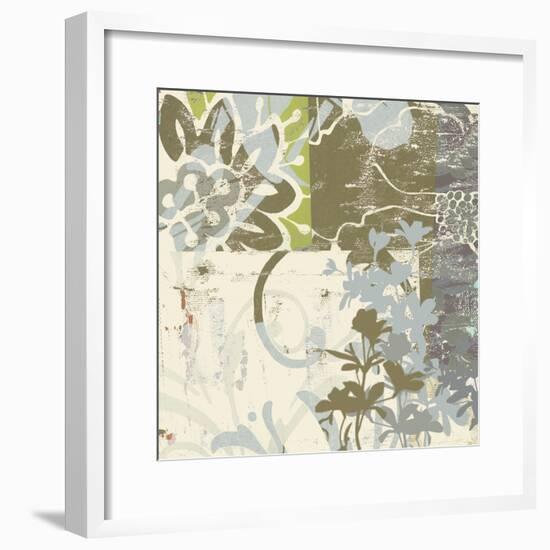 Floral Swhirls IV-Ricki Mountain-Framed Art Print
