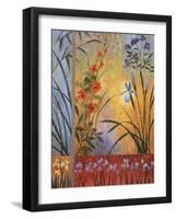 Floral Symphony 1-John Zaccheo-Framed Giclee Print