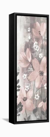 Floral Symphony Blush Gray Crop I-Silvia Vassileva-Framed Stretched Canvas