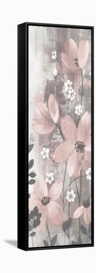 Floral Symphony Blush Gray Crop I-Silvia Vassileva-Framed Stretched Canvas