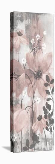 Floral Symphony Blush Gray Crop II-Silvia Vassileva-Stretched Canvas