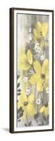 Floral Symphony Yellow Gray Crop I-Silvia Vassileva-Framed Art Print