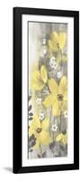 Floral Symphony Yellow Gray Crop I-Silvia Vassileva-Framed Art Print