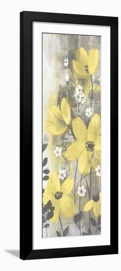 Floral Symphony Yellow Gray Crop I-Silvia Vassileva-Framed Art Print