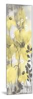 Floral Symphony Yellow Gray Crop II-Silvia Vassileva-Mounted Art Print