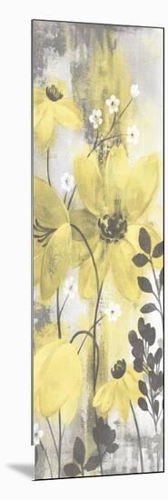 Floral Symphony Yellow Gray Crop II-Silvia Vassileva-Mounted Art Print